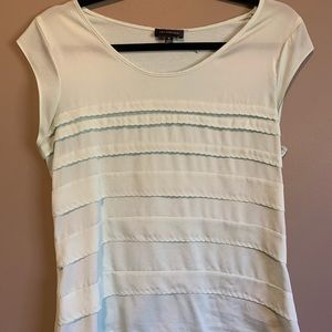 Mint green blouse from The Limited w ruffle detail